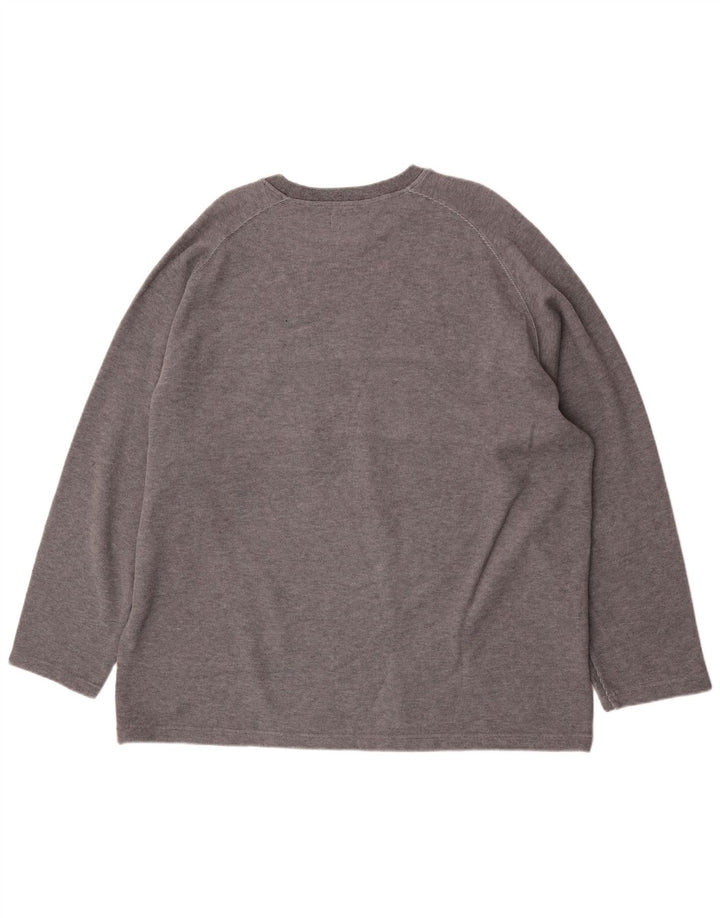 Marks & Spencer Mens Blue Harbour Top Long Sleeve 2XL Grey Colourblock