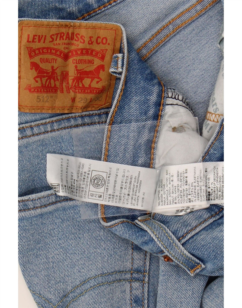 LEVI'S Mens 512 Slim Tapered Jeans W29 L27 Blue Cotton Vintage Levi's and Second-Hand Levi's from Messina Hembry 