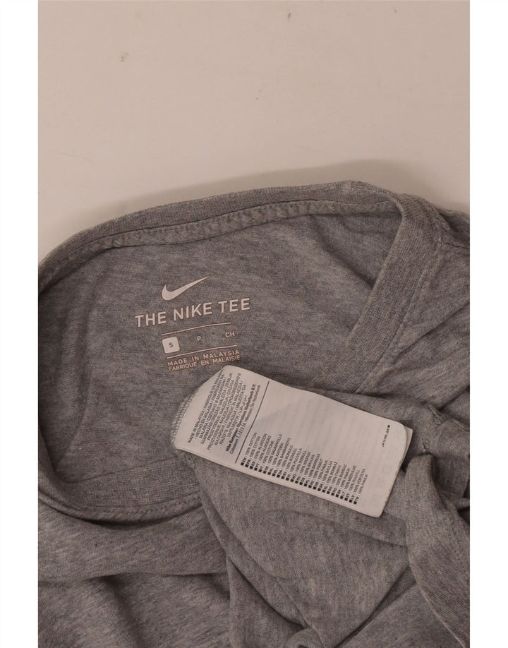 Nike Mens T-Shirt Top Small Grey Flecked Cotton