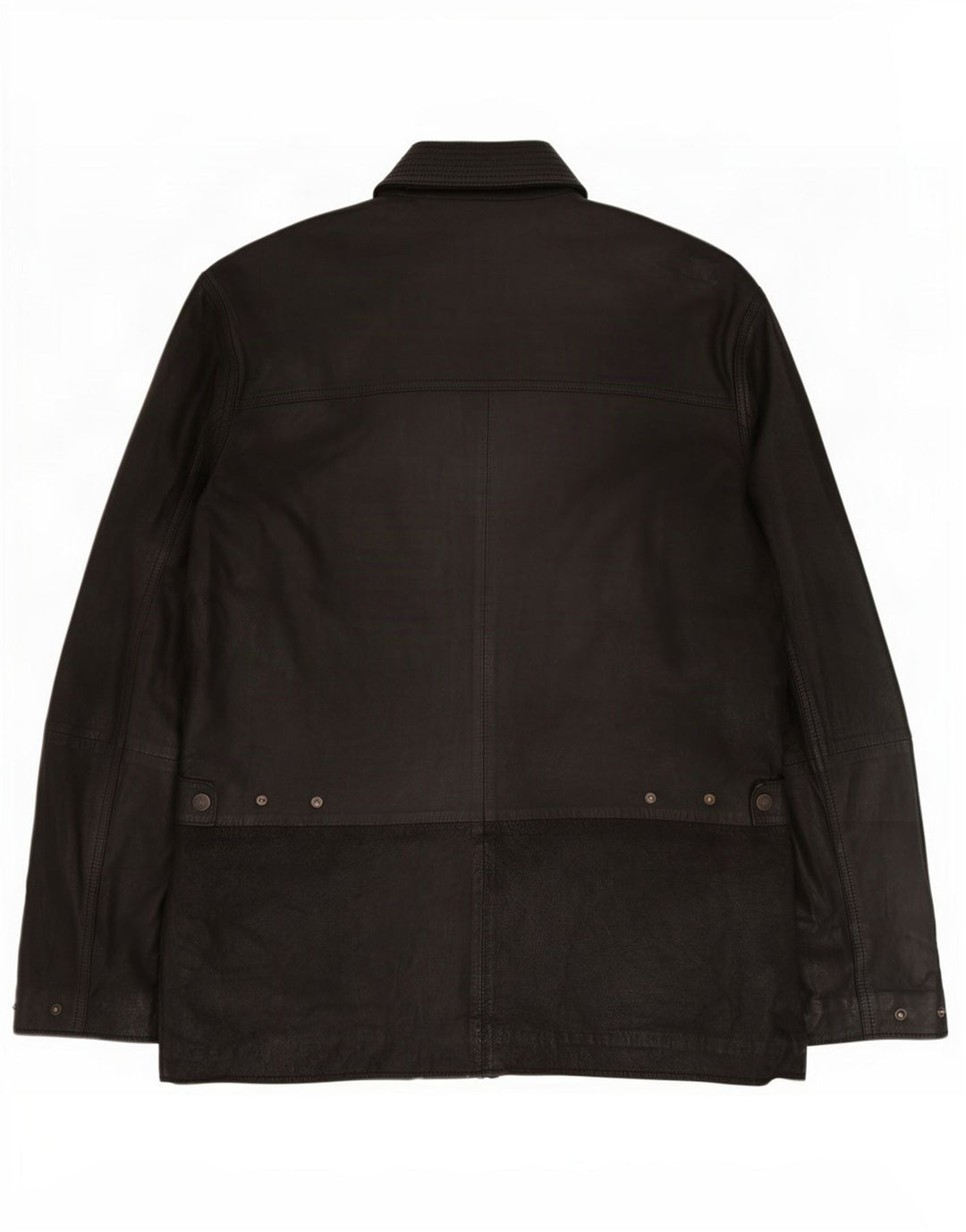 John Partridge Mens Leather Jacket UK 38 Medium Black