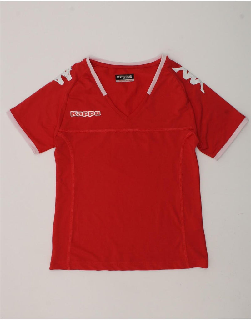 KAPPA Boys Graphic T-Shirt Top 11-12 Years Red Polyester | Vintage Kappa | Thrift | Second-Hand Kappa | Used Clothing | Messina Hembry 