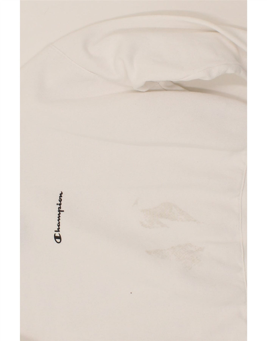 CHAMPION Womens Crop Sweatshirt Jumper UK 6 XS White Cotton Vintage Champion and Second-Hand Champion from Messina Hembry 