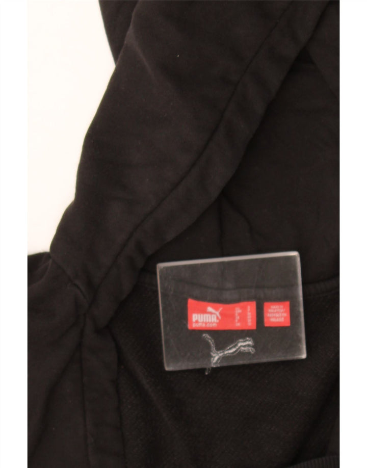 Puma Womens Hoodie Jumper UK 10 Small  Black