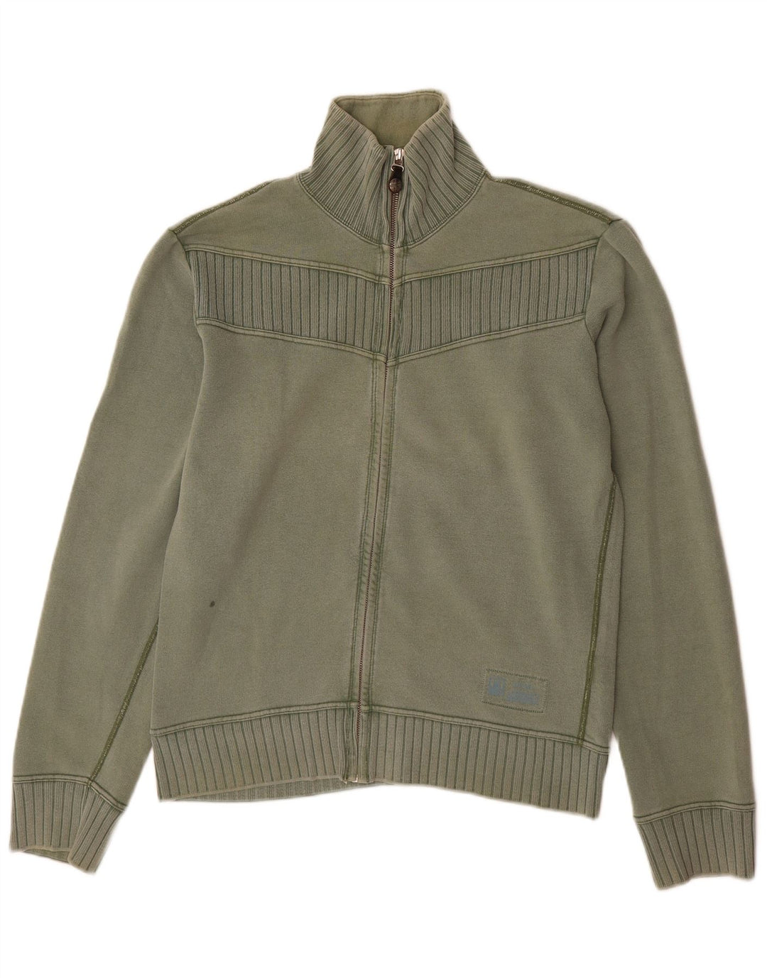 Diesel Mens Cardigan Sweater 2XL Green Cotton
