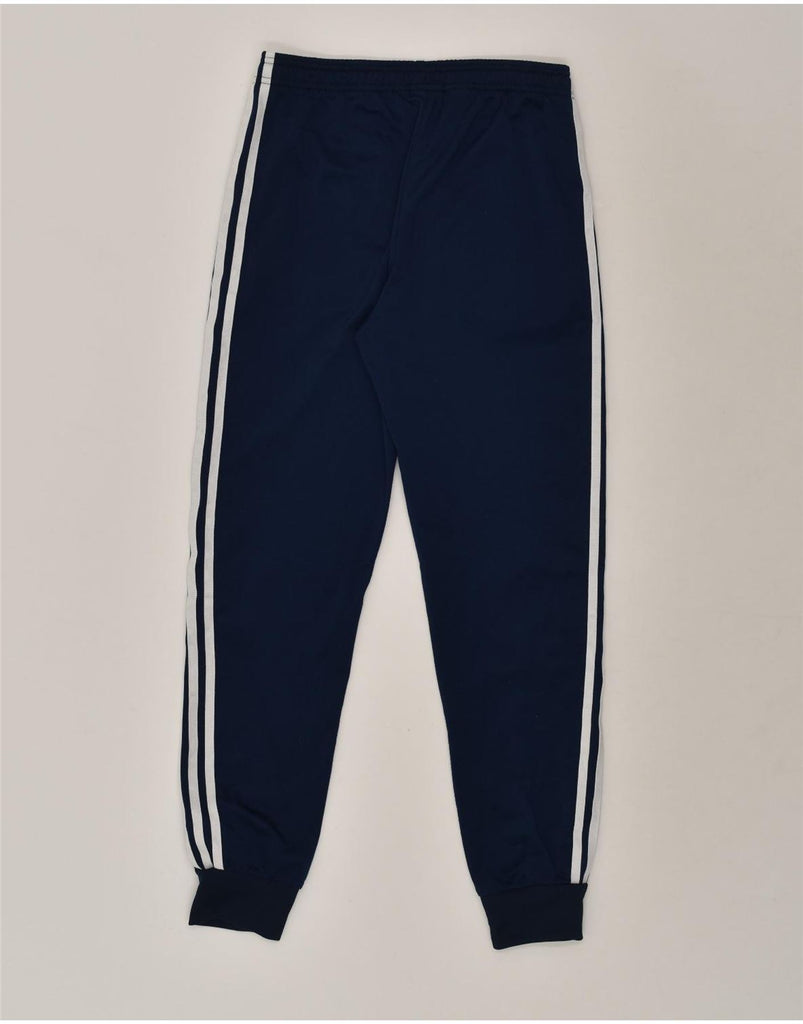 ADIDAS Boys Tracksuit Trousers Joggers 13-14 Years Navy Blue Polyester | Vintage Adidas | Thrift | Second-Hand Adidas | Used Clothing | Messina Hembry 