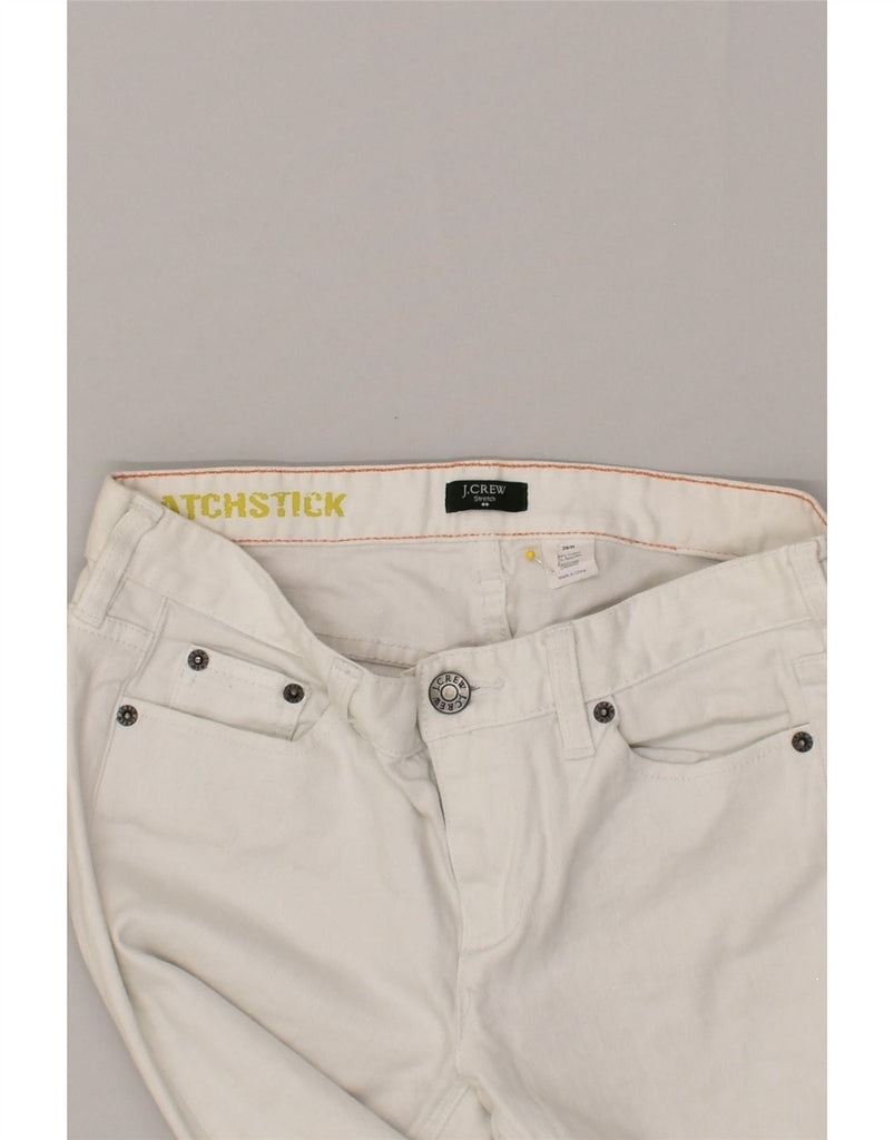 J. CREW Womens Slim Jeans W28 L31 White Cotton | Vintage J. Crew | Thrift | Second-Hand J. Crew | Used Clothing | Messina Hembry 