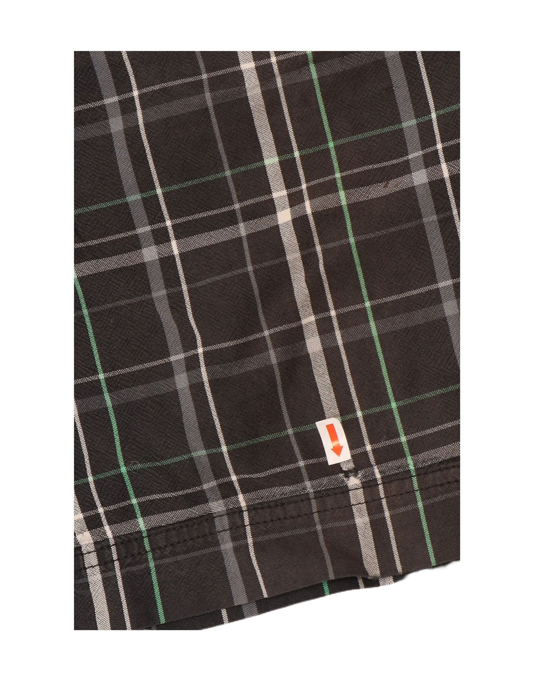 Nike Mens Casual Shorts W33 Medium Black Plaid Cotton Sports