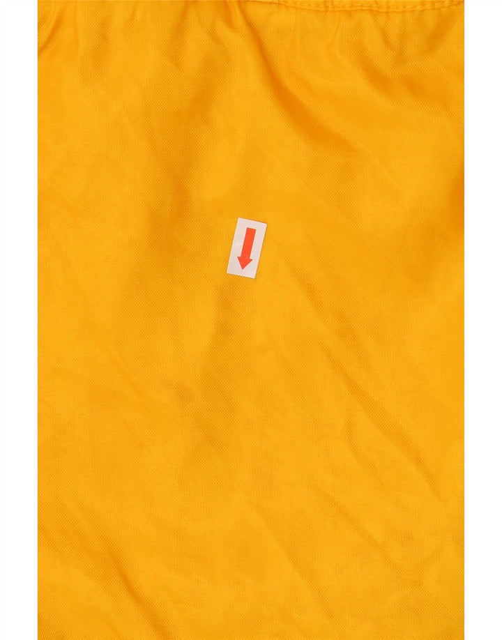 ACTIVE Mens Hooded Rain Jacket UK 38 Medium Yellow Polyamide