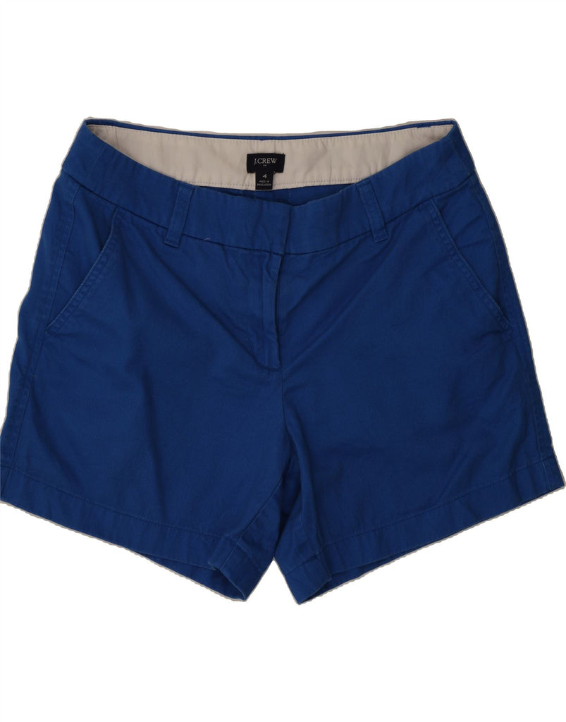J. CREW Womens Chino Shorts US 4 Small W28 Blue Cotton Vintage J. Crew and Second-Hand J. Crew from Messina Hembry 