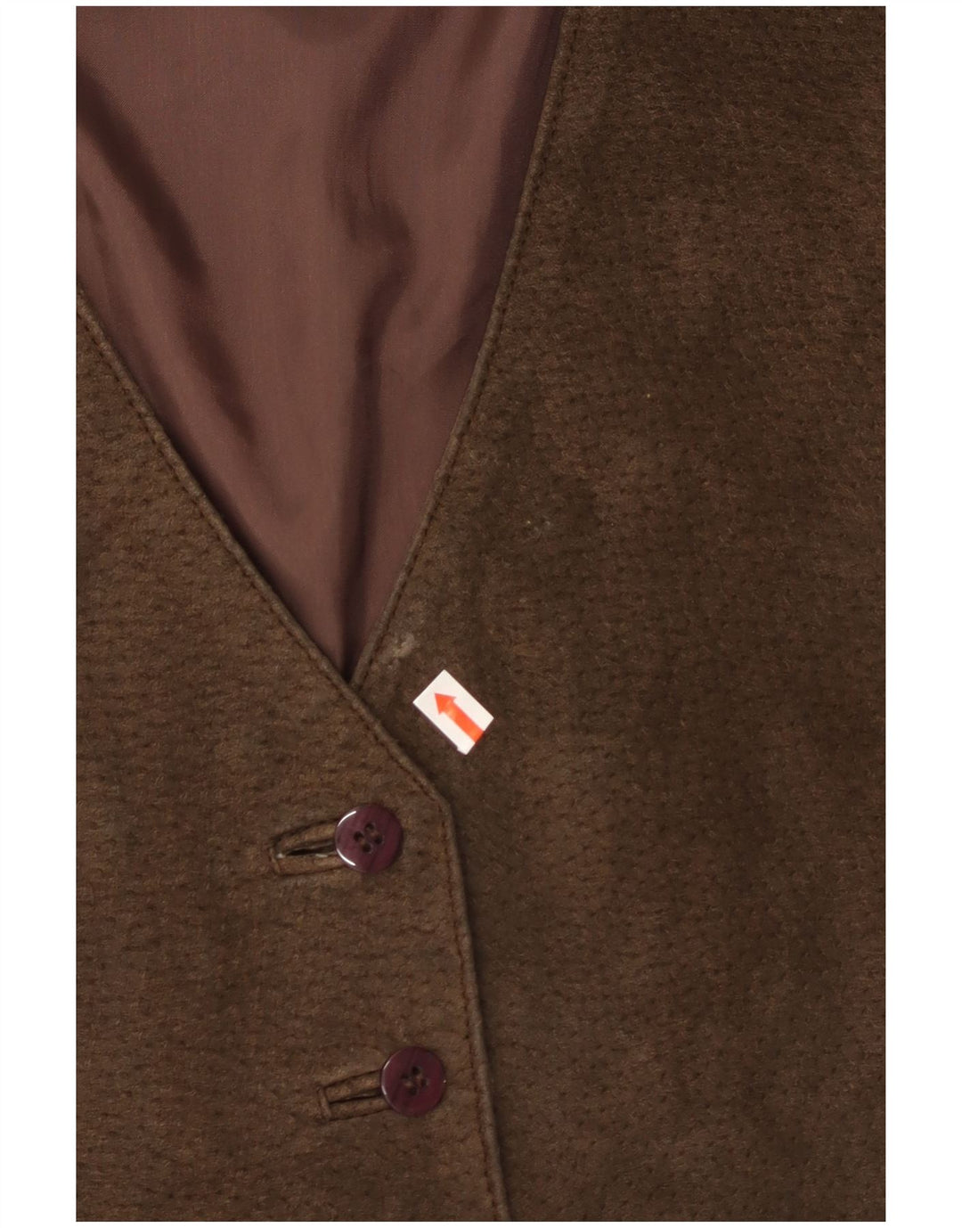 ST. BERNARD Womens Suede Waistcoat UK 14 Medium  Brown Polyamide