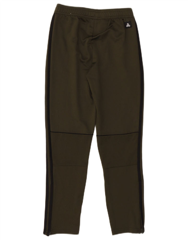 Adidas Boys Tracksuit Trousers 11-12 Years Khaki Polyester