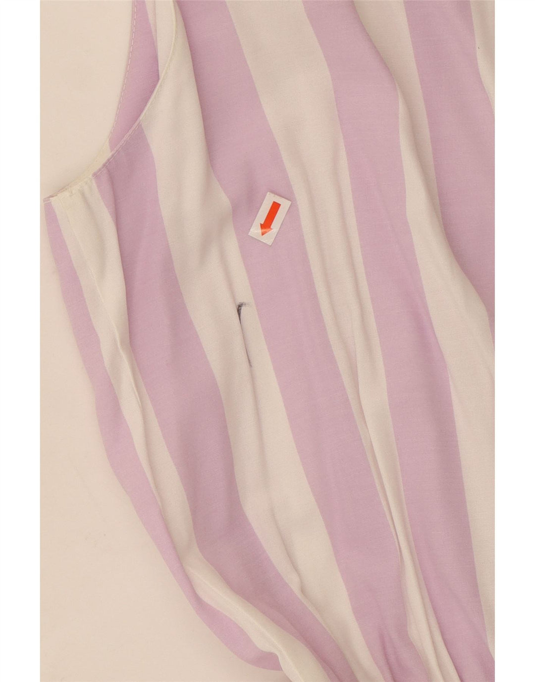 Vintage Womens Playsuit UK 16 Large Purple Striped