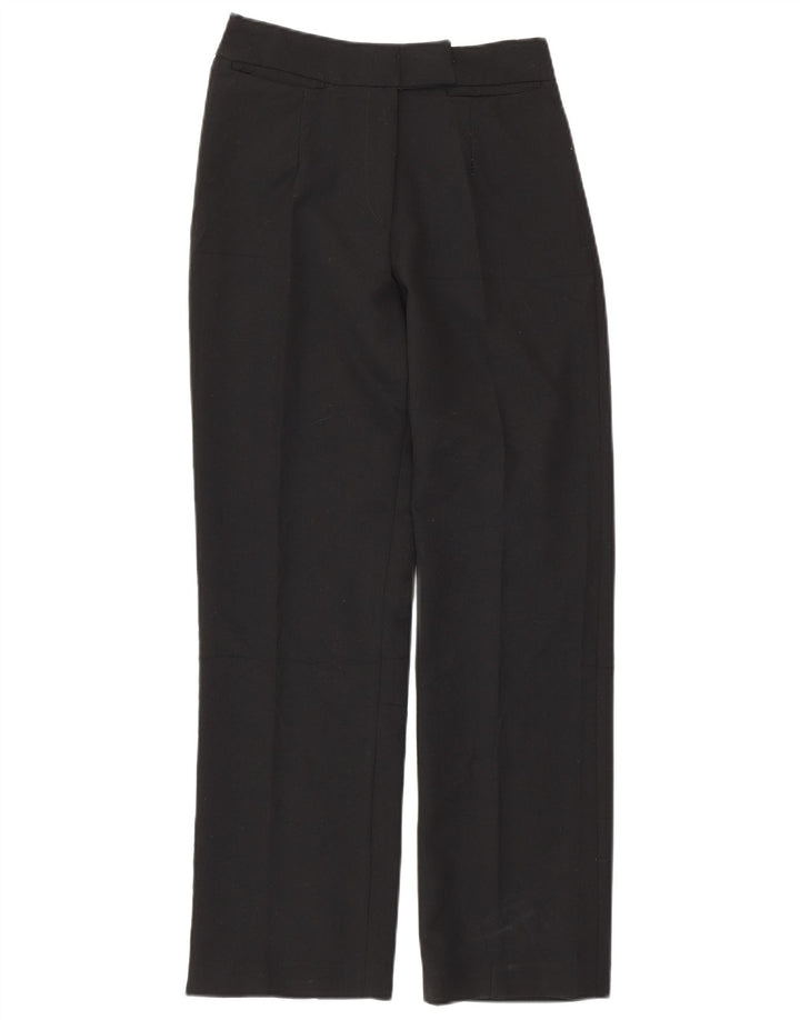SPORTSTAFF Womens Straight Suit Trousers W26 L28  Black Polyester