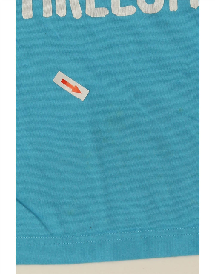 Adidas Mens Graphic T-Shirt Top Medium Blue