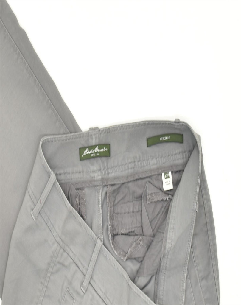 EDDIE BAUER Womens Mercer Fit Straight Chino Trousers US 12  XL W36 L29 Grey | Vintage | Thrift | Second-Hand | Used Clothing | Messina Hembry 