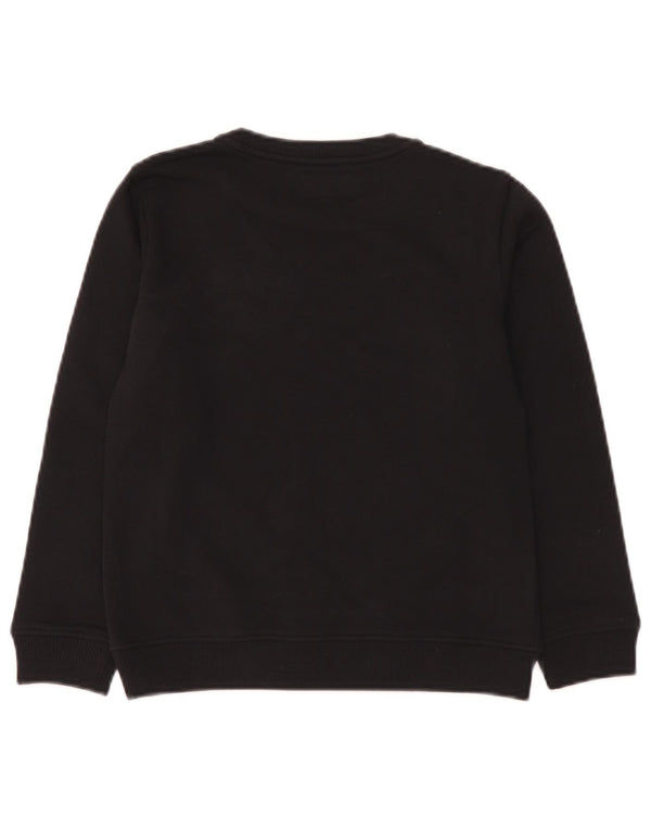 Emporio Armani Boys Graphic Sweatshirt Jumper 9-10 Years Black Cotton