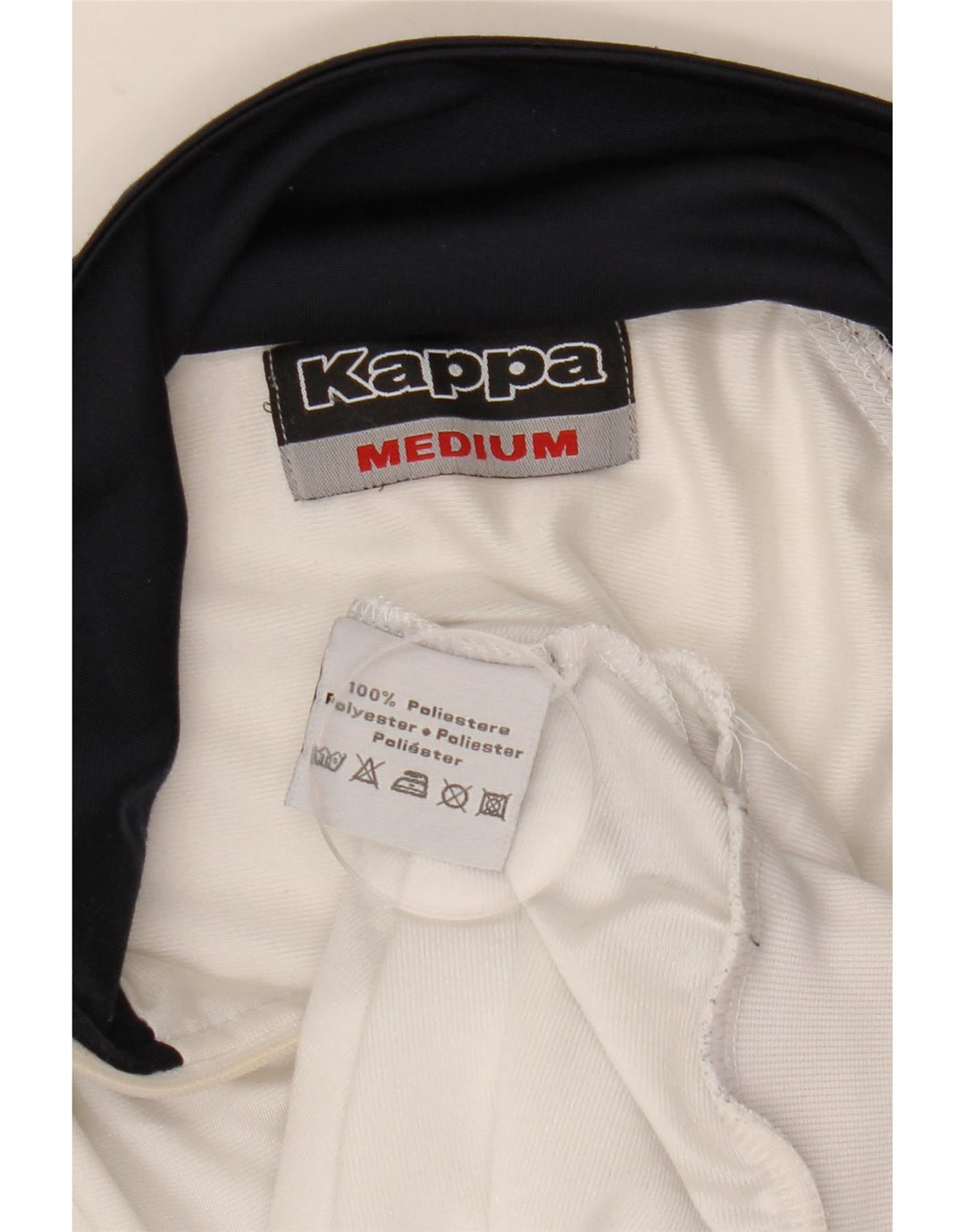 Kappa Mens Tracksuit Top Jacket Medium White Colourblock Polyester