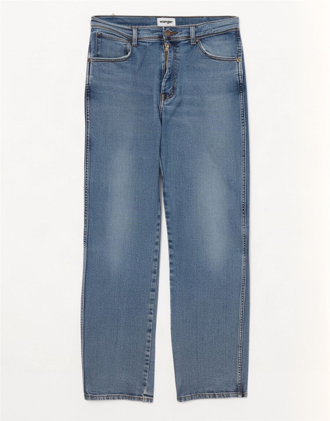 Wrangler Mens Texas Straight Jeans W33 L32 Blue Cotton