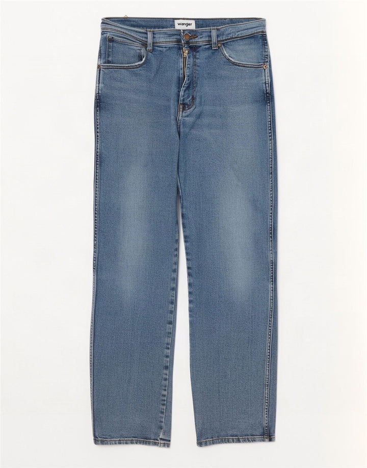 Wrangler Mens Texas Straight Jeans W33 L32 Blue Cotton