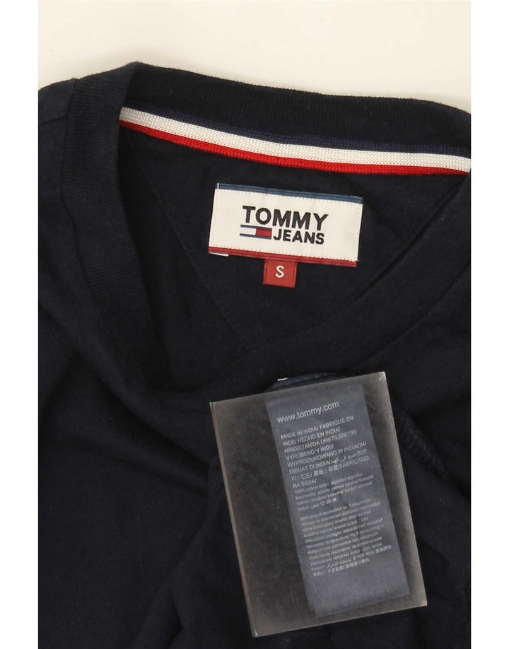 Tommy Hilfiger Mens T-Shirt Top Small Navy Blue Cotton