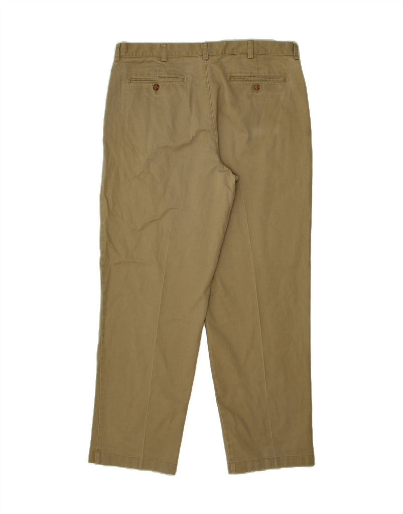 L.L.BEAN Mens Natural Fit Straight Chino Trousers W36 L32 Beige Cotton Vintage L.L.Bean and Second-Hand L.L.Bean from Messina Hembry 