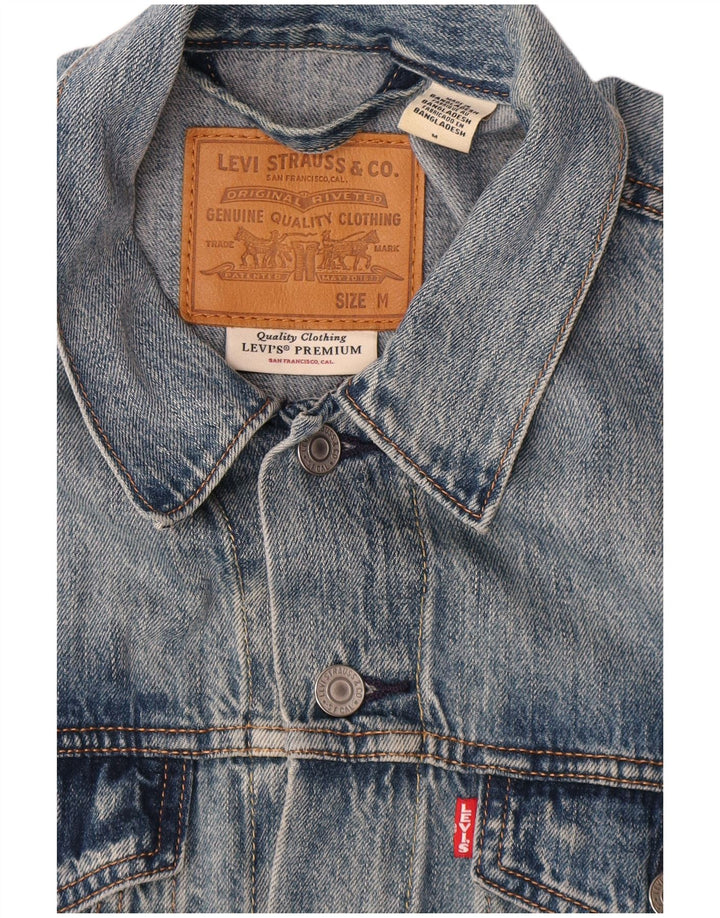 Levi's Mens Denim Jacket UK 38 Medium Blue Cotton