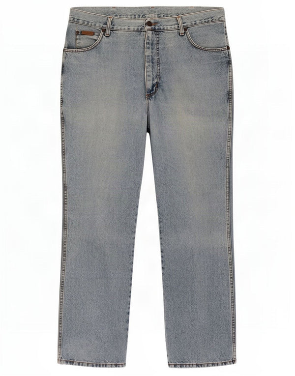 Wrangler Mens Ohio Straight Jeans W40 L32 Blue Cotton
