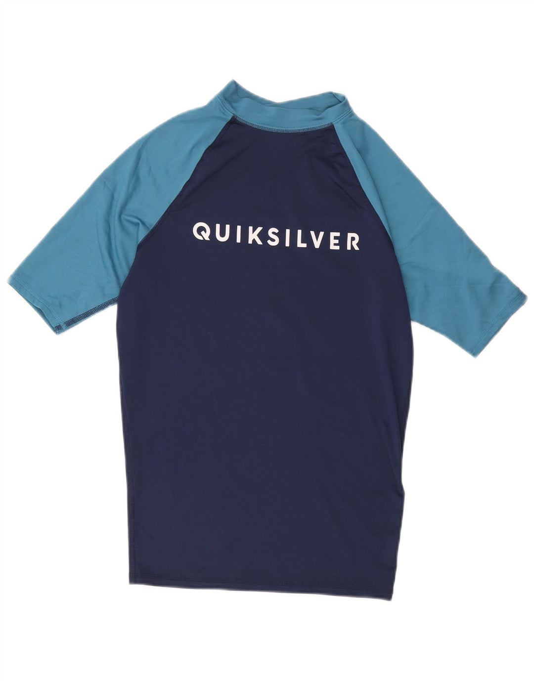 Quiksilver Mens Graphic T-Shirt Top Medium Navy Blue Colourblock