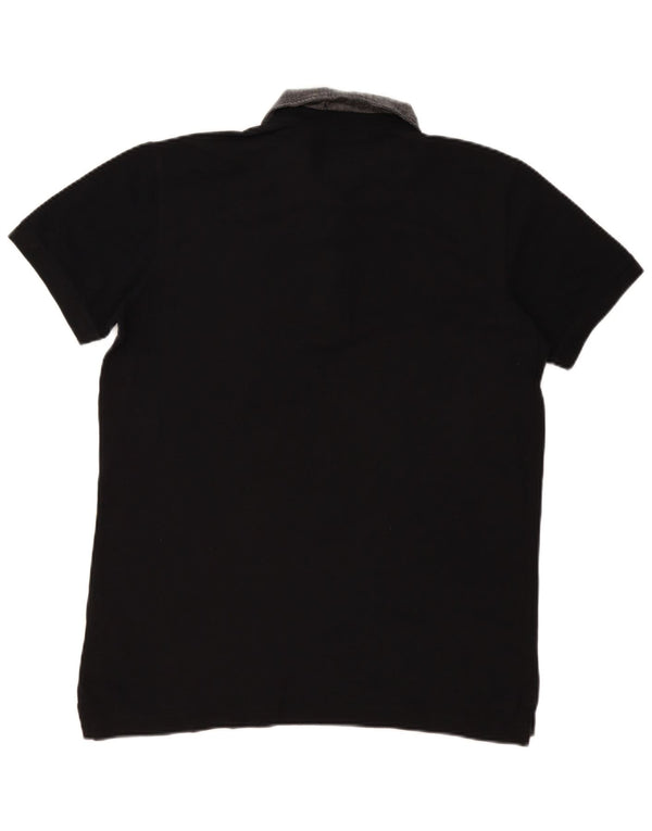 Diesel Mens Slim Fit Polo Shirt XL Black Colourblock Cotton