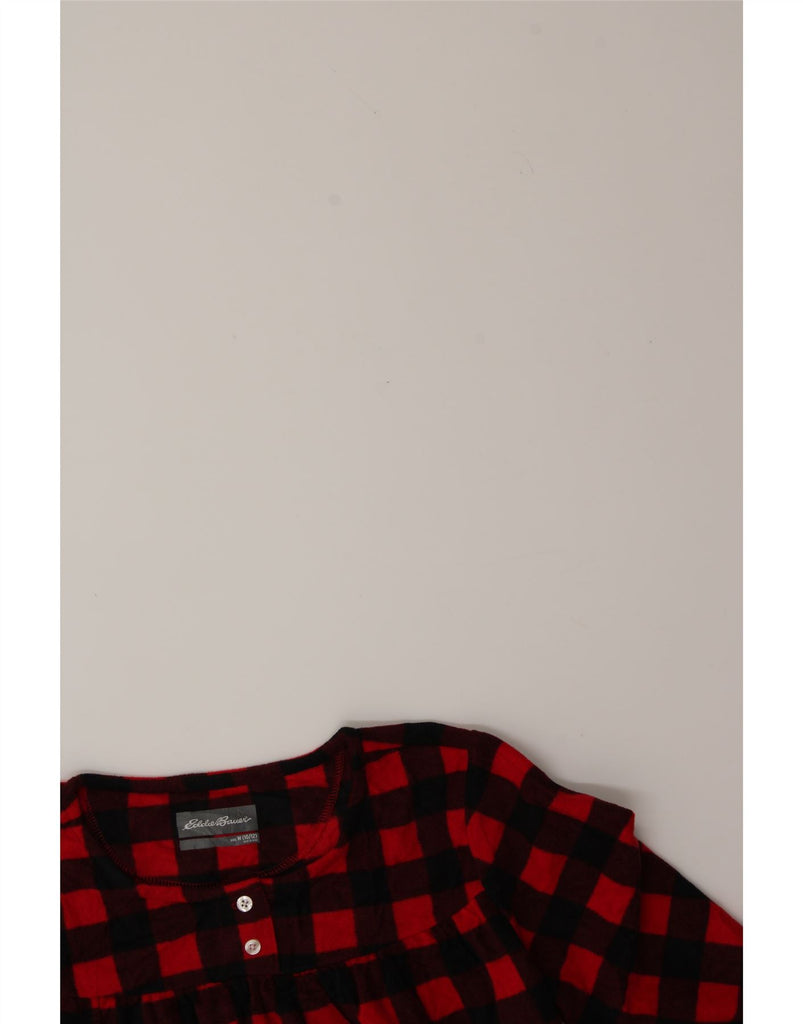 EDDIE BAUER Girls Long Sleeve Sheath Dress 10-11 Years Medium Red Check Vintage Eddie Bauer and Second-Hand Eddie Bauer from Messina Hembry 