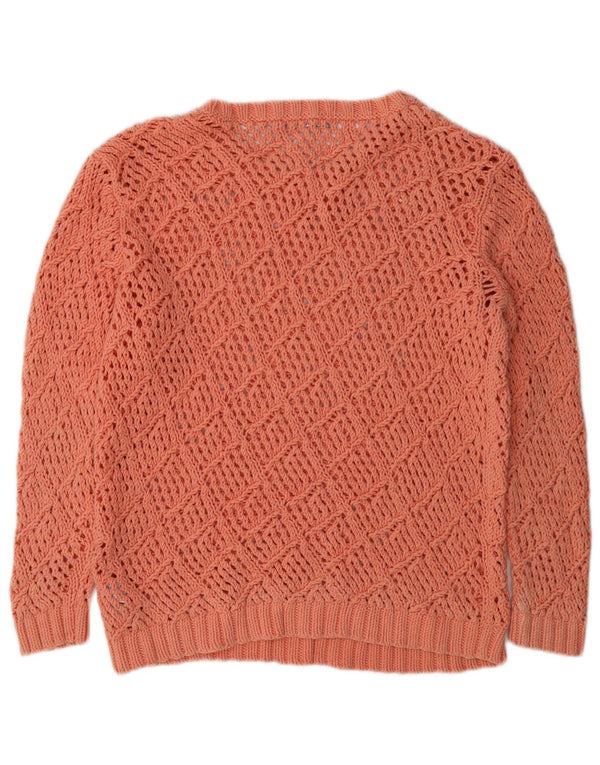 Marks & Spencer Womens See Through Boat Neck Jumper Sweater UK 14 Large Pin