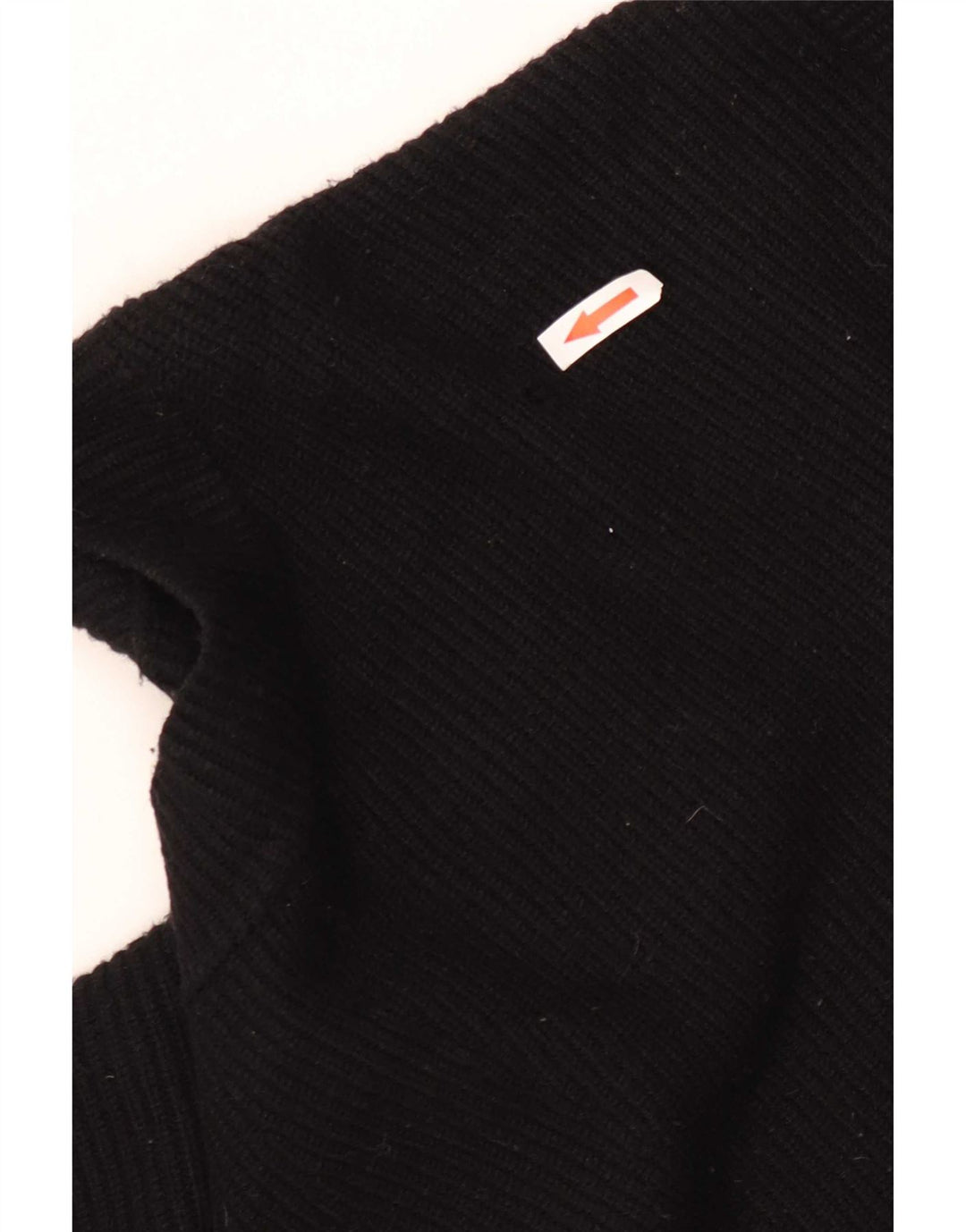 Zara Womens Oversized Boat Neck Jumper Sweater UK 10 Small Black