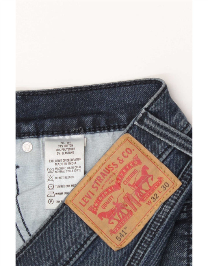 Levi's Mens 541 Straight Jeans W32 L30 Blue Cotton