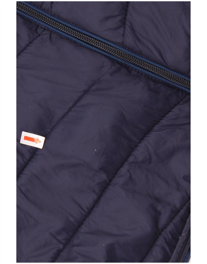 Napapijri Mens Hooded Padded Jacket UK 44 2XL Navy Blue Polyamide