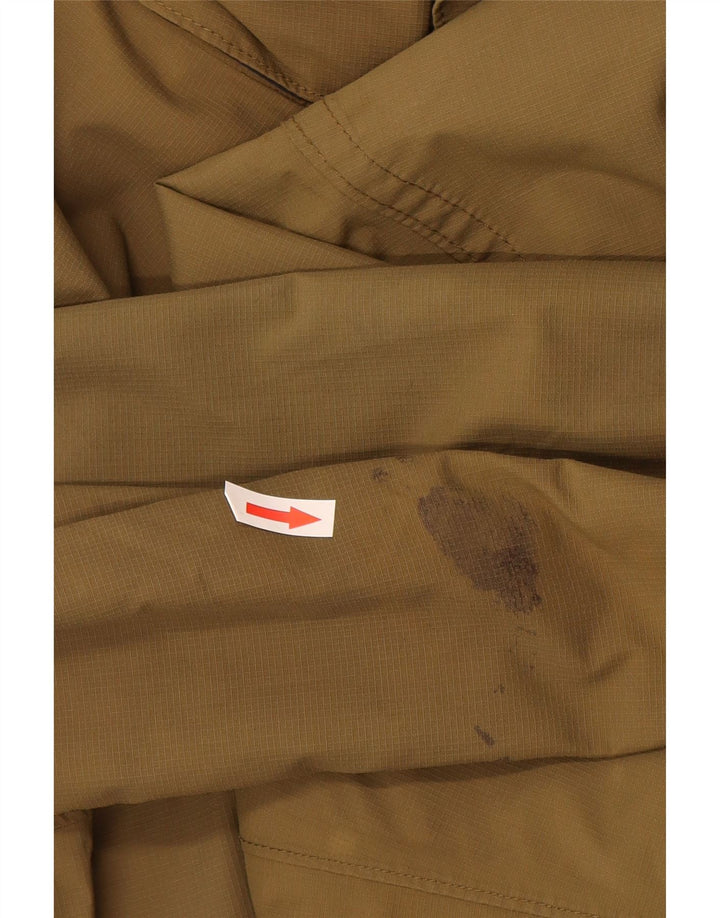 Timberland Mens Rain Jacket UK 40 Large Khaki Nylon