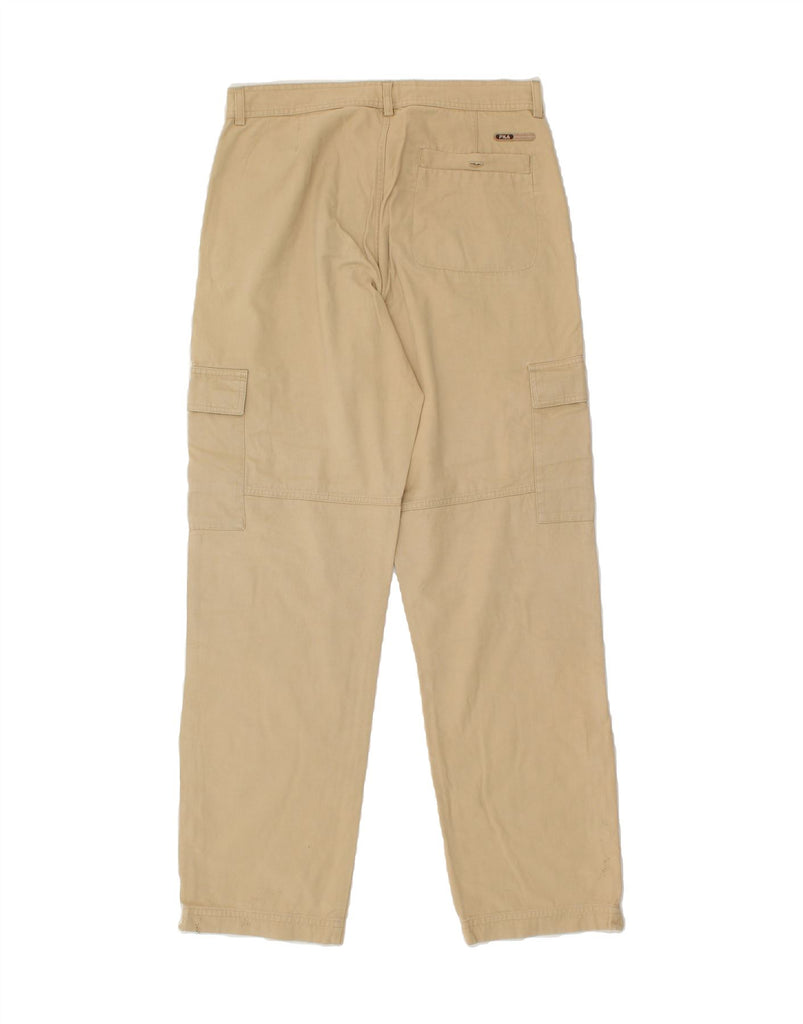 FILA Mens Straight Cargo Trousers IT 48 Medium W32 L31  Beige | Vintage Fila | Thrift | Second-Hand Fila | Used Clothing | Messina Hembry 