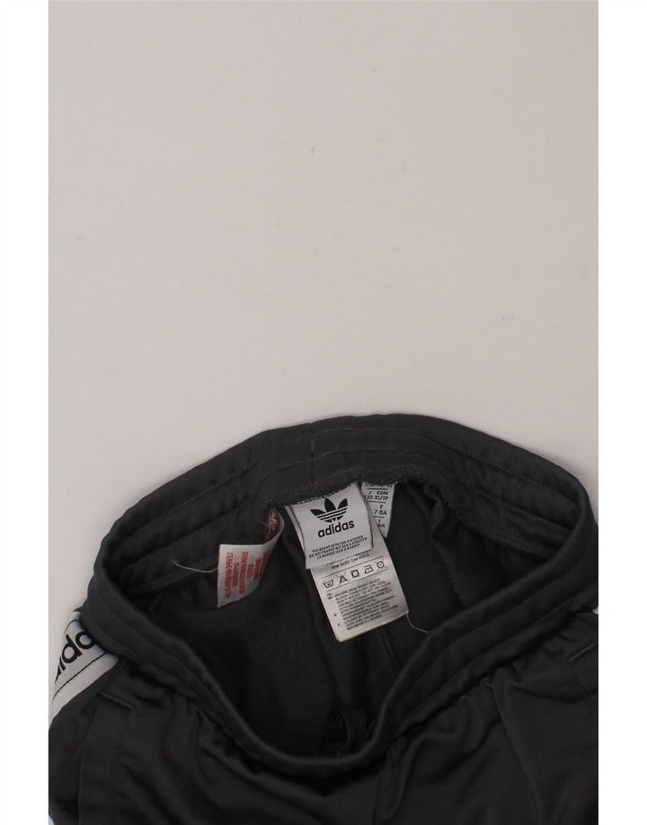 ADIDAS Boys Graphic Tracksuit Trousers Joggers 7-8 Years  Grey Polyester Vintage Adidas and Second-Hand Adidas from Messina Hembry 