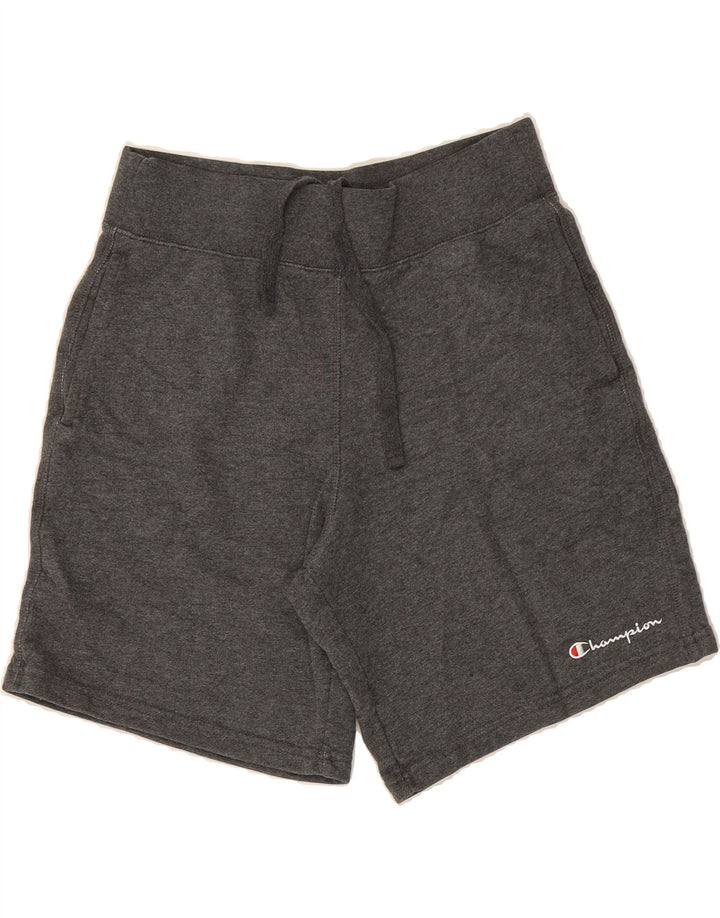 CHAMPION Womens Sport Shorts UK 10 Small Grey Cotton Vintage Champion and Second-Hand Champion from Messina Hembry 