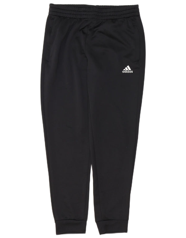 ADIDAS Mens Tracksuit Trousers Joggers Large Black Polyester