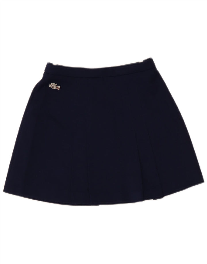 Lacoste Womens Mini Skirt EU 38 Medium W24 Navy Blue Polyester