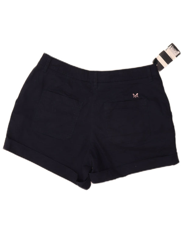 Crew Clothing Womens Chino Shorts UK 12 Medium W30 Navy Blue Cotton