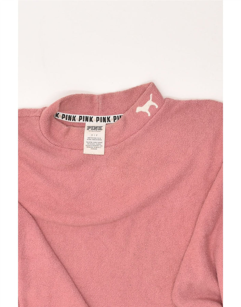 VICTORIAS SECRET Womens Oversized Sweatshirt Jumper UK 10 Small Pink | Vintage Victorias Secret | Thrift | Second-Hand Victorias Secret | Used Clothing | Messina Hembry 
