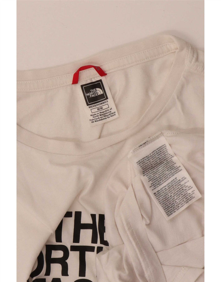 The North Face Mens Graphic T-Shirt Top Medium White Cotton
