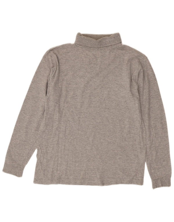 Wrangler Mens Roll Neck Top Long Sleeve Medium Grey Cotton