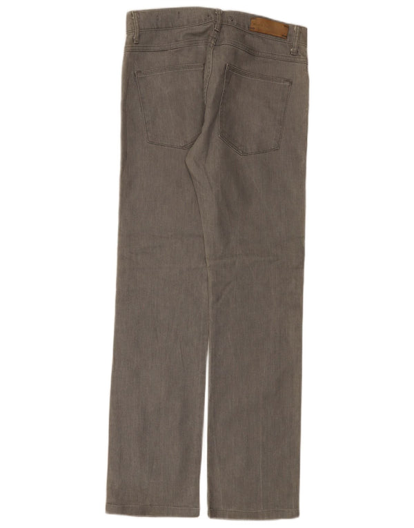 Zara Mens Straight Jeans EU 42 Large W32 L32 Grey