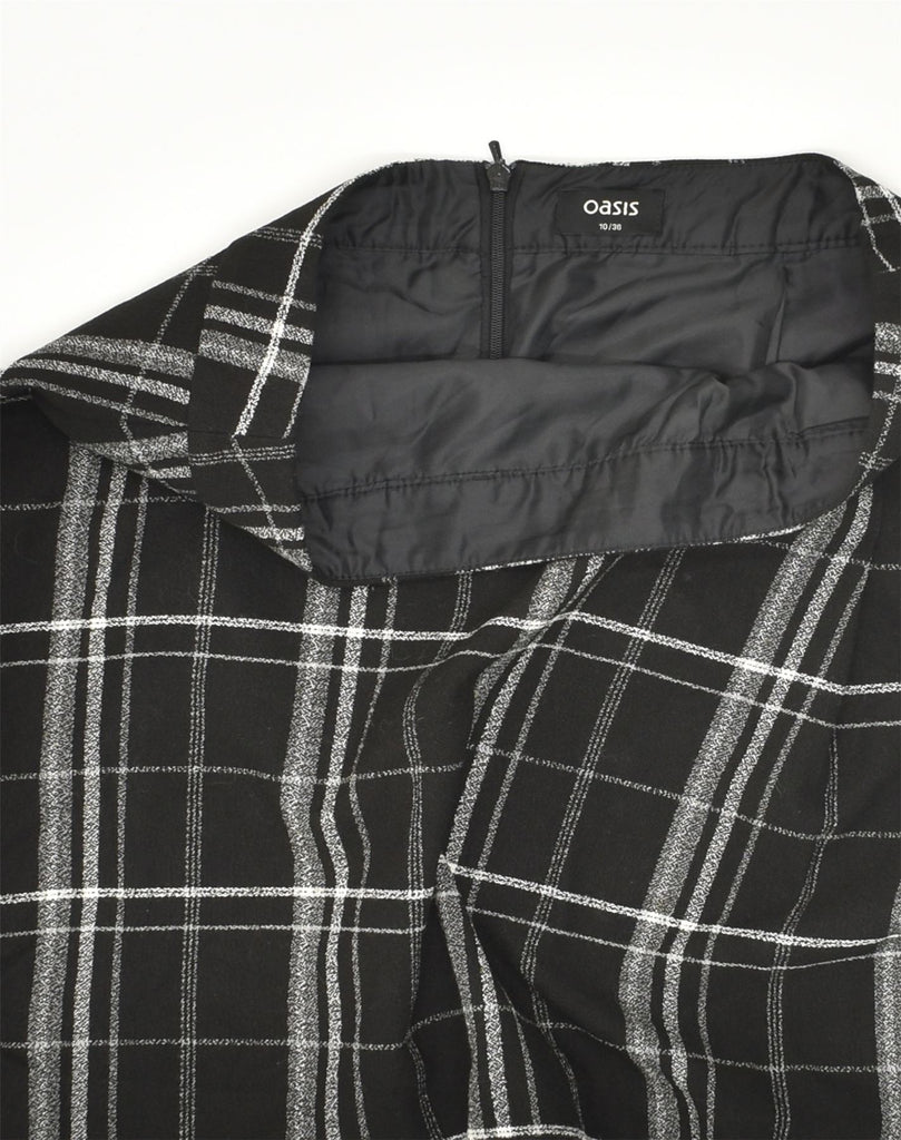 OASIS Womens A-Line Skirt W36 XL Black Check | Vintage Oasis | Thrift | Second-Hand Oasis | Used Clothing | Messina Hembry 