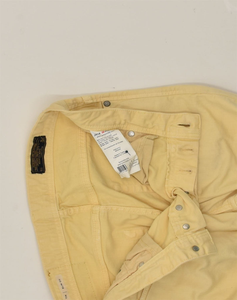 JACK & JONES Mens Slim Fit Slim Jeans W32 L32  Beige Cotton | Vintage Jack & Jones | Thrift | Second-Hand Jack & Jones | Used Clothing | Messina Hembry 