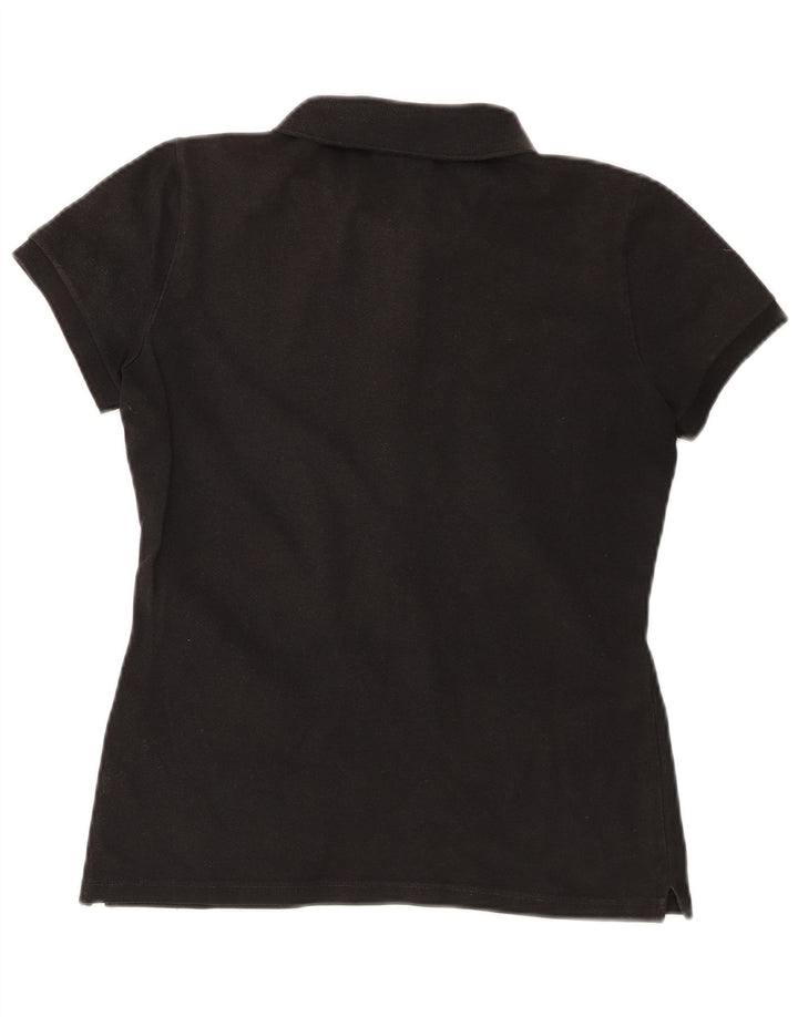 Lacoste Womens Polo Shirt Size 40 Medium Black Cotton