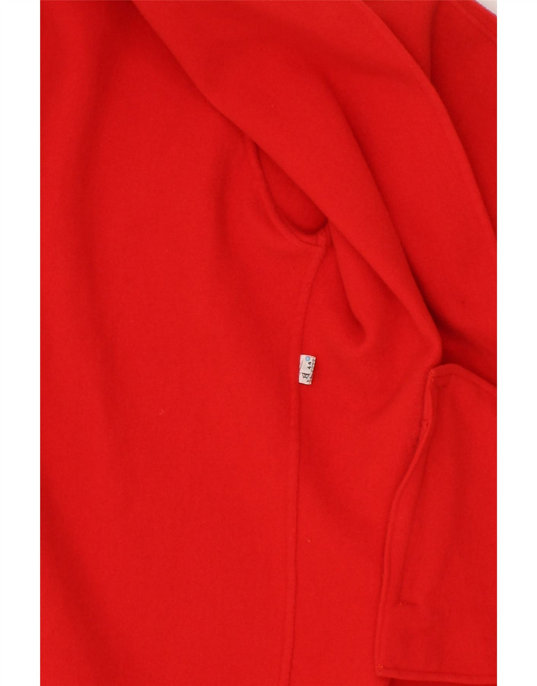 VINTAGE Womens Loose Fit 2 Button Blazer Jacket IT 44 Medium Red Wool Vintage Vintage and Second-Hand Vintage from Messina Hembry 
