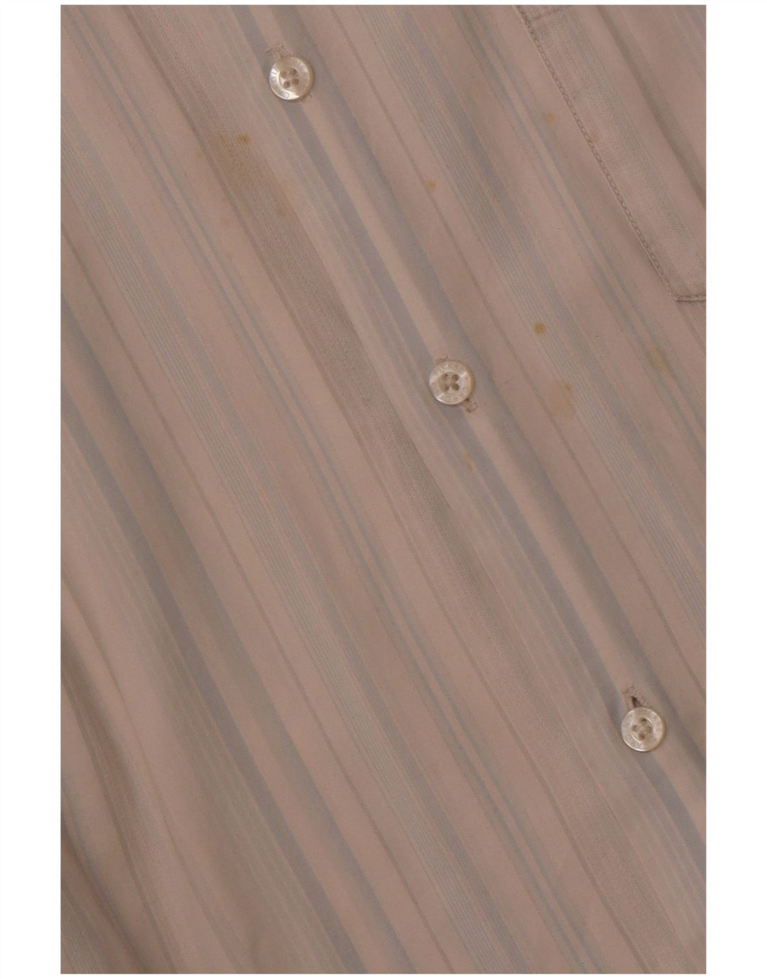 PIERRE CARDIN Mens Short Sleeve Shirt 2XL Blue Striped Cotton